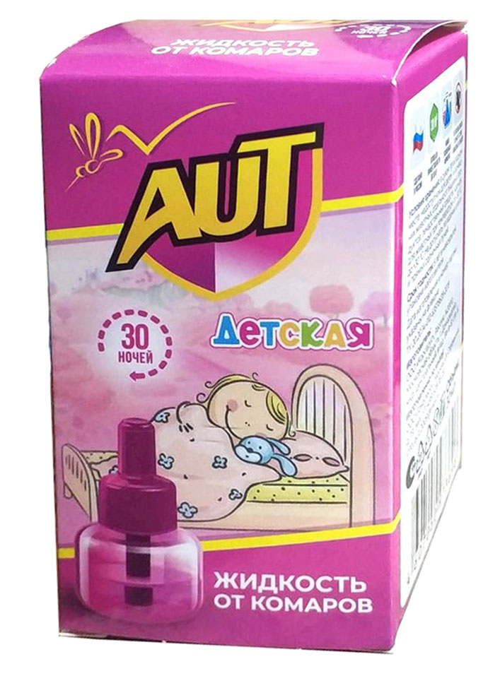 AUT - Жидкость от комаров ДЕТСКАЯ 30 ночей /48