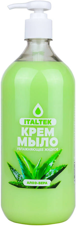 ITALTEK - Жидкое крем-мыло "Алоэ вера" с дозатором (1000мл) /6