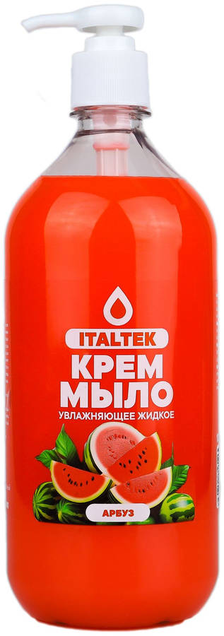 ITALTEK - Жидкое крем-мыло "Сочный арбуз" с дозатором (1000мл) /6