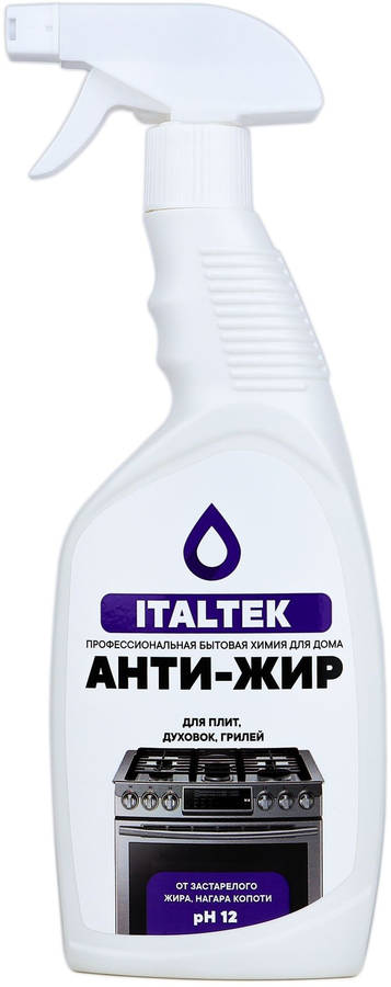 ITALTEK - Чистящее средство для кухни "Анти-жир" (600мл) /8